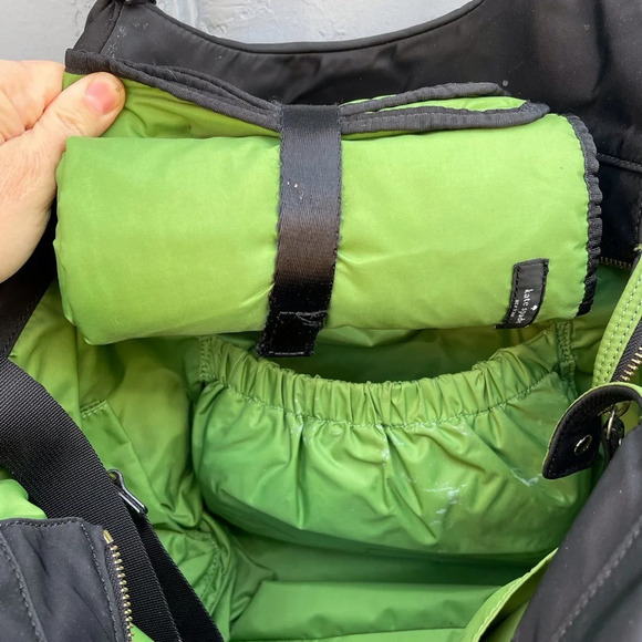 Kate Spade Stevie Two-handle Diaper Bag Black Nylon, 7” x  13” x 11” - Picture 12 of 15